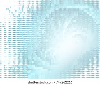 Abstract background. Spotted halftone effect. Vector clip art