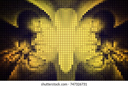 Abstract background. Spotted halftone effect. Vector clip art