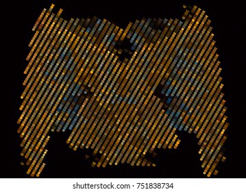 Abstract background. Spotted halftone effect. Dots, circles. Vector clip art