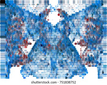 Abstract background. Spotted halftone effect. Dots, circles. Vector clip art
