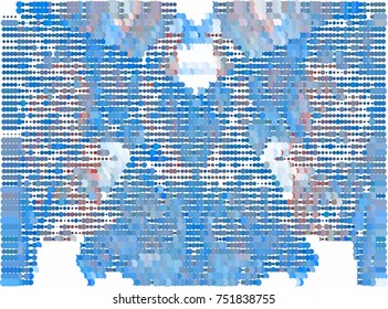 Abstract background. Spotted halftone effect. Dots, circles. Vector clip art