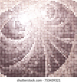 Abstract background. Spotted halftone effect. Dots, circles. Vector clip art