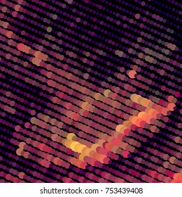 Abstract background. Spotted halftone effect. Dots, circles. Vector clip art