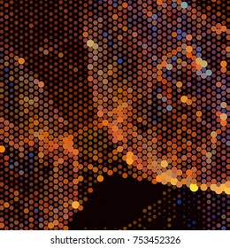 Abstract background. Spotted halftone effect. Dots, circles. Vector clip art