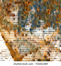 Abstract background. Spotted halftone effect. Dots, circles. Vector clip art