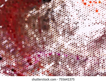 Abstract background. Spotted halftone effect. Dots, circles. Vector clip art