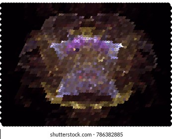 Abstract background. Spotted halftone effect. Dots, circles. Vector clip art