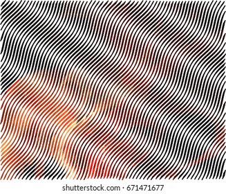 Abstract background. Spotted orange halftone effect. Vector clip art