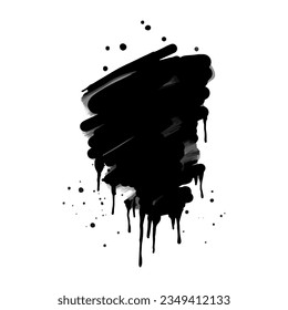 Abstract background. spray paint graffiti banners and ink splashes, ink blots. Spray Paint Vector Element isolated on White Background. vector illustration