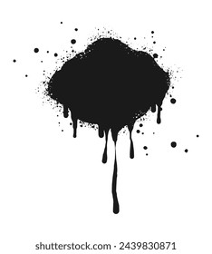 Abstract background. spray paint graffiti banners and ink splashes, ink blots. Spray Paint Vector Element isolated on White Background. vector illustration