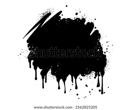 Abstract background. spray paint graffiti banners and ink splashes, ink blots. Spray Paint Vector Element isolated on White Background. vector illustration
