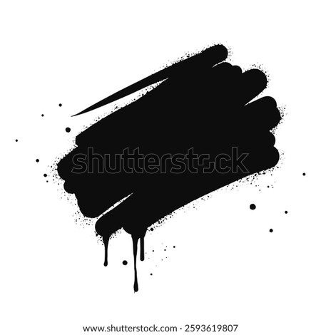 Abstract background. spray paint graffiti banners and ink splashes, ink blots. Spray Paint Vector Element isolated on White Background. vector illustration