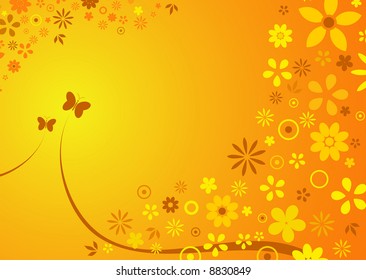 abstract background of spring / summer flowers