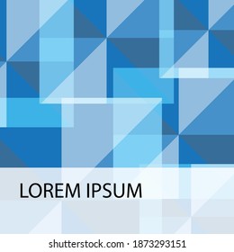 Abstract Background Square Blue Color
