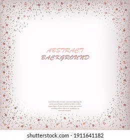 Abstract background with square confetti for greeting banner, greeting card, poster, for creative design. Simple style.