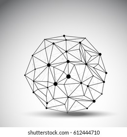Abstract background with square elements