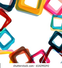 Abstract background with square elements