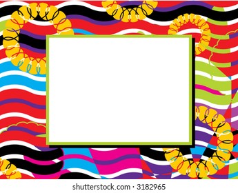 abstract background with square frame