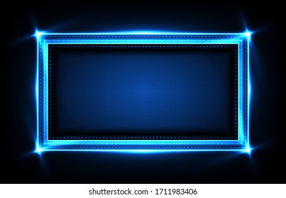 abstract background of square futuristic technology user interface screen hud