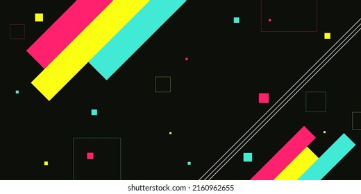 abstract background with Square and lines