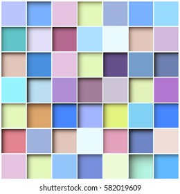 Abstract background square mosaic, vector illustration. 