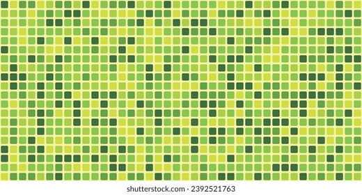 Abstract background, square pixels in yellow - green color. Seamless, tile, abstract, bright, web, grid. vector