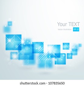 Abstract background with square shapes