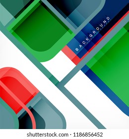 Abstract background, square shapes geometric composition, vector eps10 illustration