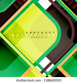 Abstract background, square shapes geometric composition, vector eps10 illustration