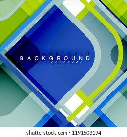 Fondo abstracto, composición geométrica de formas cuadradas, ilustración eps10