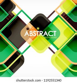 Abstract background, square shapes geometric composition, vector eps10 illustration