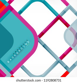 Abstract background, square shapes geometric composition, vector eps10 illustration