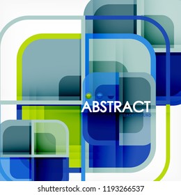 Fundo abstrato, formas quadradas composição geométrica, vetor eps10 ilustração