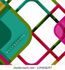 Fondo abstracto, composición geométrica de formas cuadradas, ilustración eps10