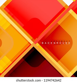 Abstract background, square shapes geometric composition, vector eps10 illustration