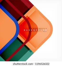 Abstract background, square shapes geometric composition, vector eps10 illustration