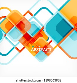 Fundo abstrato, formas quadradas composição geométrica, vetor eps10 ilustração
