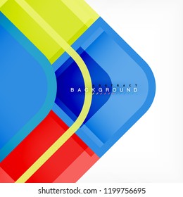 Fondo abstracto, composición geométrica de formas cuadradas, ilustración eps10