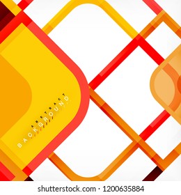 Abstract background, square shapes geometric composition, vector eps10 illustration
