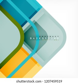 Abstract background, square shapes geometric composition, vector eps10 illustration