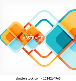 Abstract background, square shapes geometric composition, vector eps10 illustration