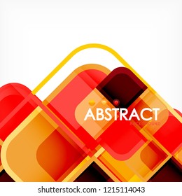 Fondo abstracto, composición geométrica de formas cuadradas, ilustración eps10