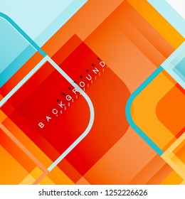 Abstract background, square shapes geometric composition, vector eps10 illustration