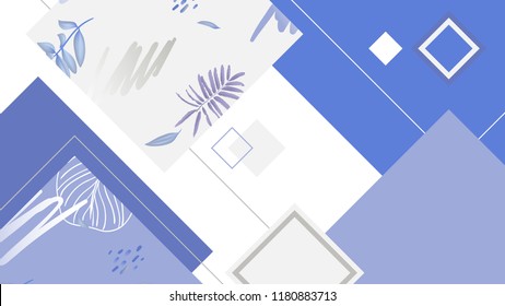 Abstract background, square shapes in soft purple and blue tones
