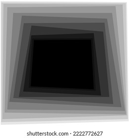 Abstract background, square in square and space for text.