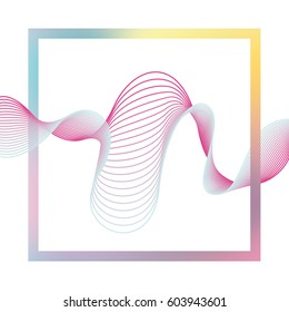 Abstract background square vector illustration