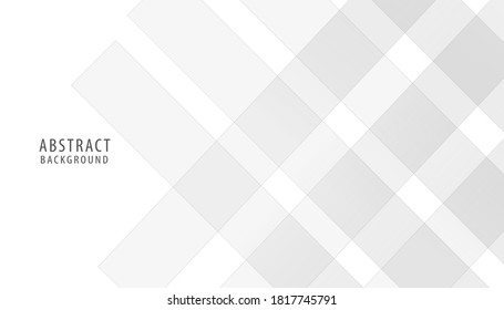 Fondo abstracto Fondo cuadrado blanco y gris, ilustración vectorial