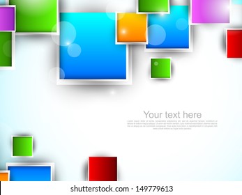 Abstract background with squares