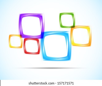 Abstract background with squares