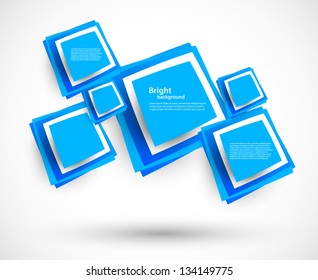 Abstract background with squares. Bright illustration